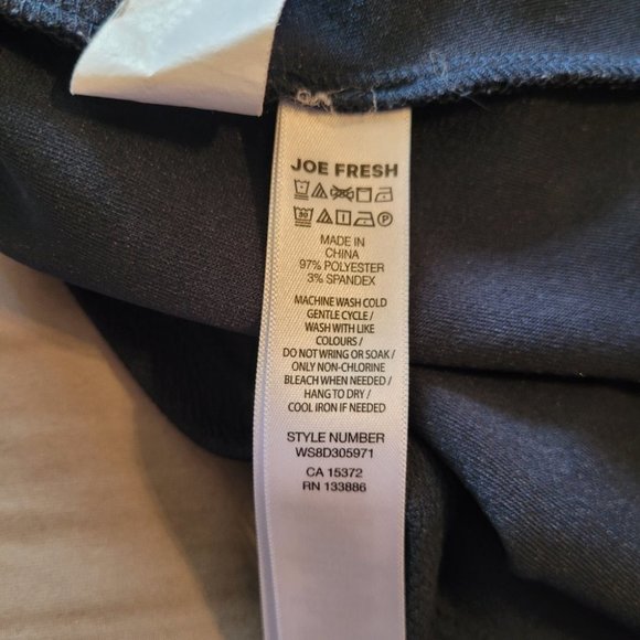 Large Joe Fresh Navy Mini Dress with Ruffle Cap Sleeves - Picture 4 of 7